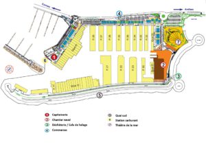 Plan du port Camille Rayon